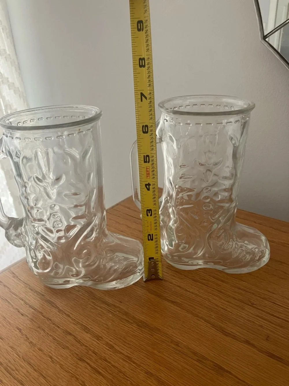 Bundle 2 7” tall vintage cowboy boot beer soda ice tea mugs EUC Southwestern